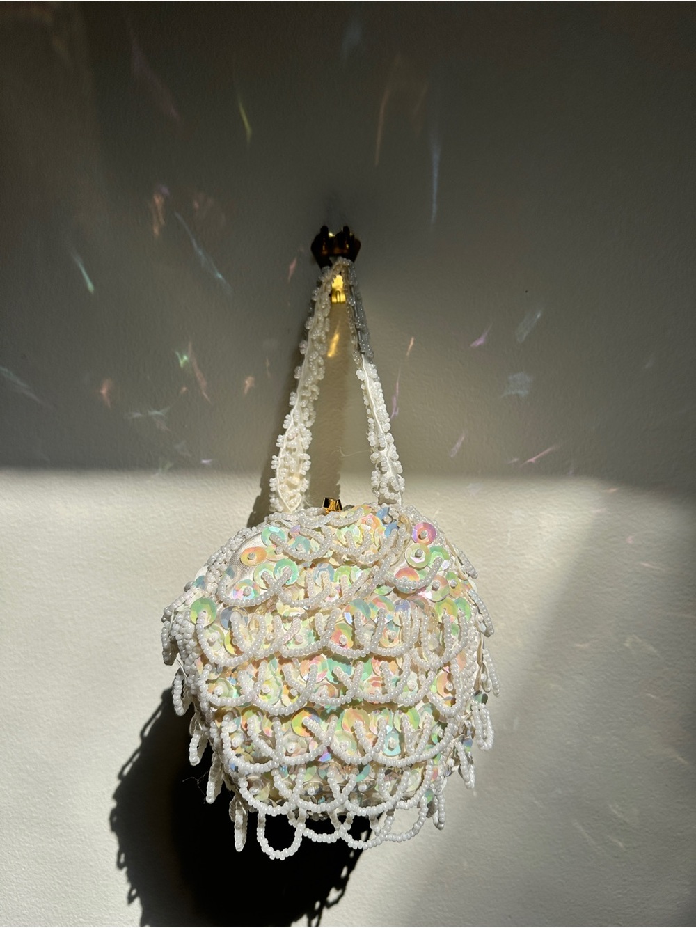 Encore Hong Kong - Beaded Ivory Purse